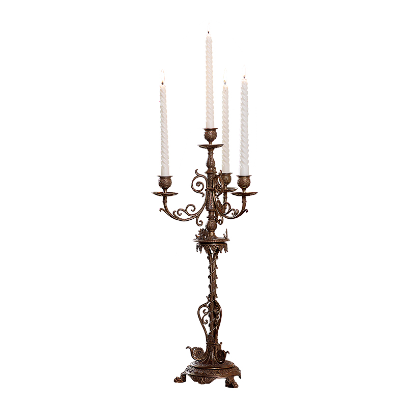 Solid Brass Antique Nordic Wedding Gifts Candle Stick Table  Decorative Candle Holder Factory